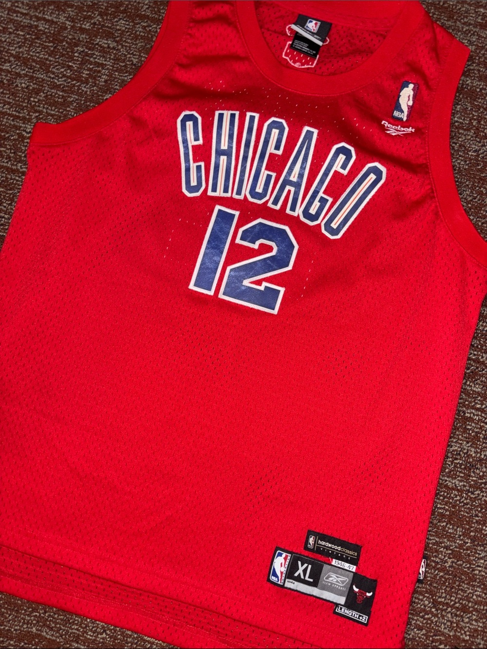 Reebok Vintage Chicago Stags old school Bulls jersey Hinrich 12 NBA
